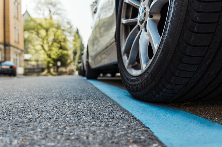 Fahrzeug in der Erweiterten Blauen Zone (EBZ)